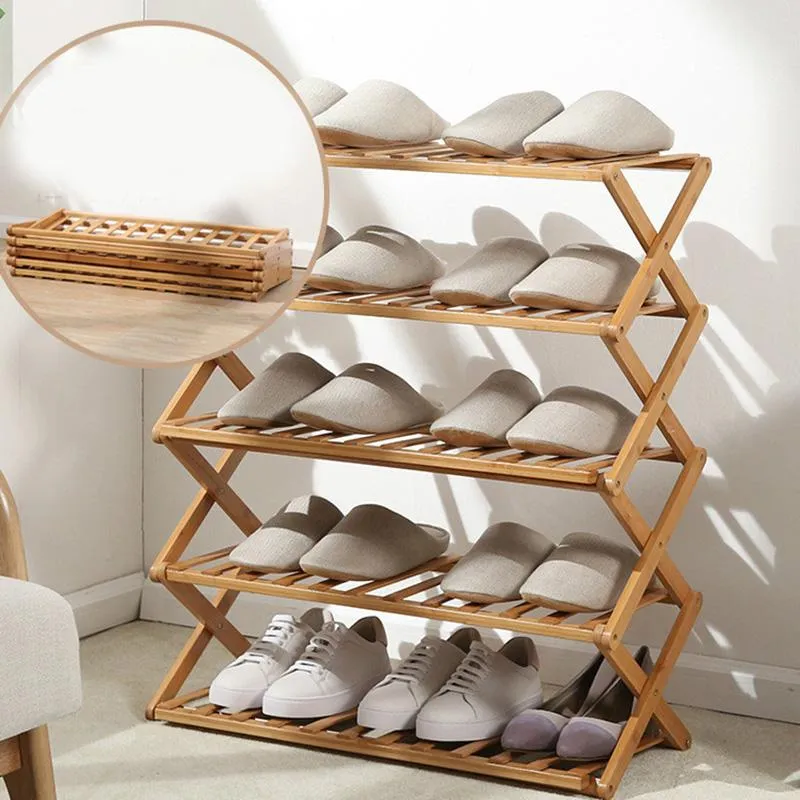 Danica - Bamboo Multi-Level Shoe Rack