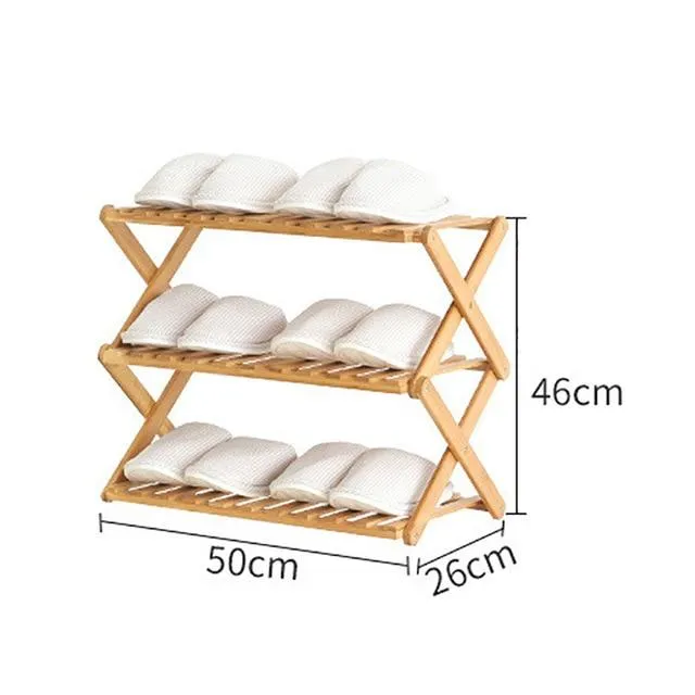 Danica - Bamboo Multi-Level Shoe Rack