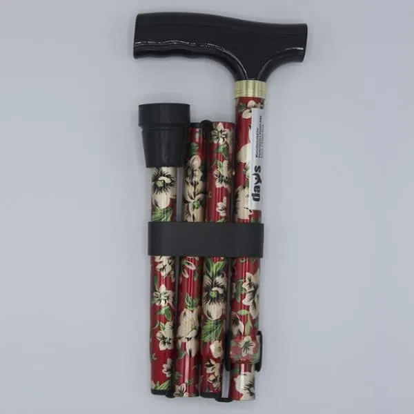 Days Folding Floral Walking Stick