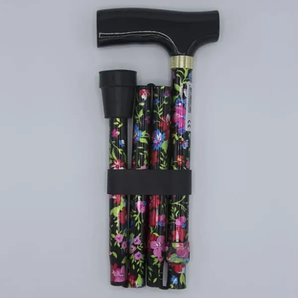 Days Folding Floral Walking Stick