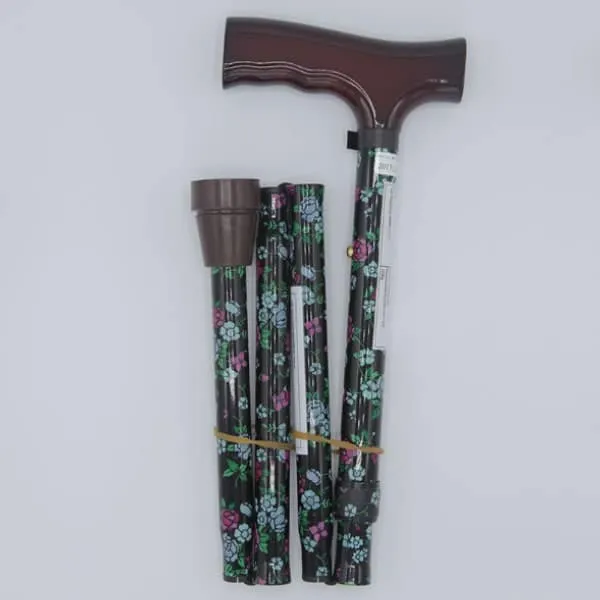 Days Folding Floral Walking Stick