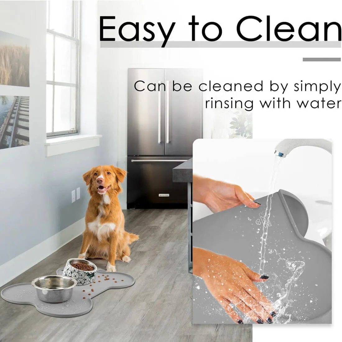 Dog Food Placemats -Food Bowl Mats- Waterproof & No Slip | SuperDesign