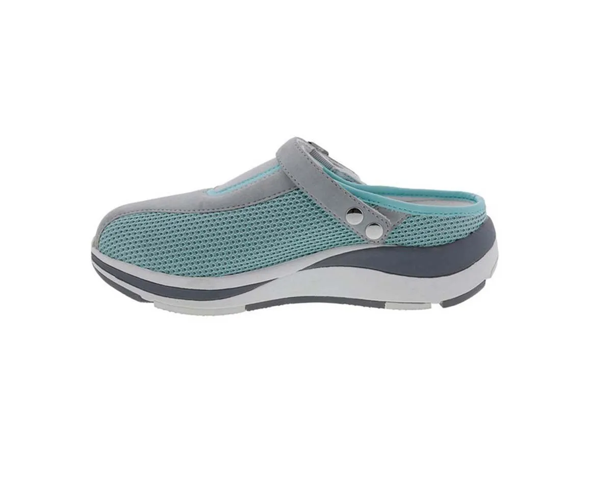 Drew Pursuit Women Sneaker Shoe In Teal Mesh Combo