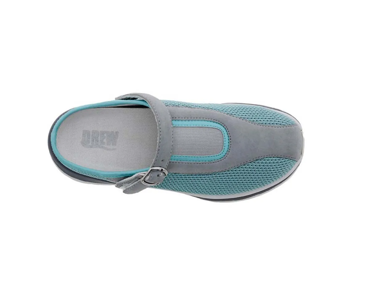 Drew Pursuit Women Sneaker Shoe In Teal Mesh Combo