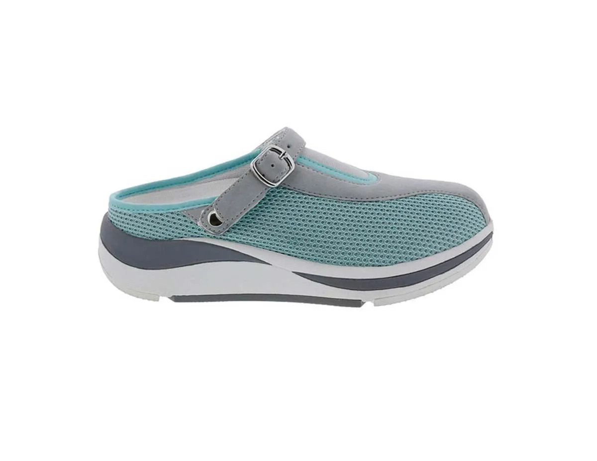 Drew Pursuit Women Sneaker Shoe In Teal Mesh Combo