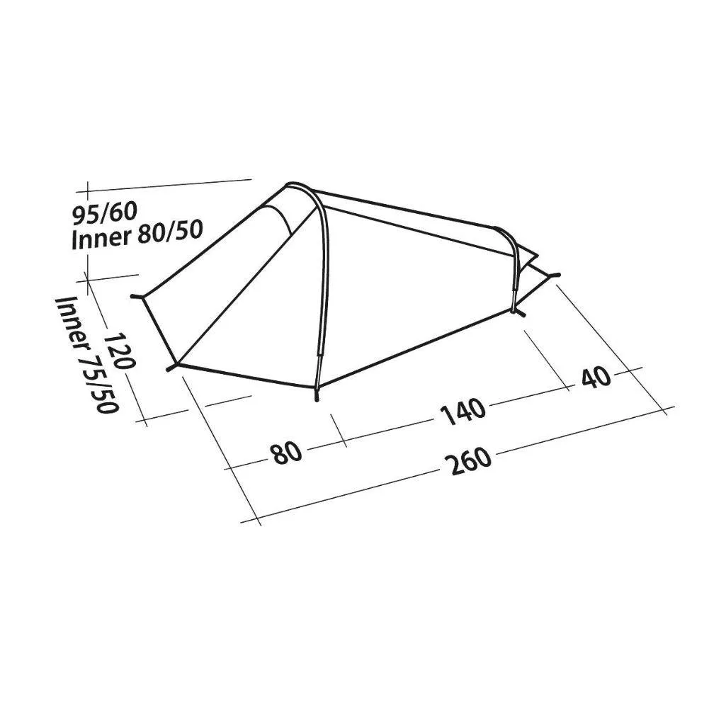 Easy Camp Geminga 100 Compact Tent - 1 Man Tent