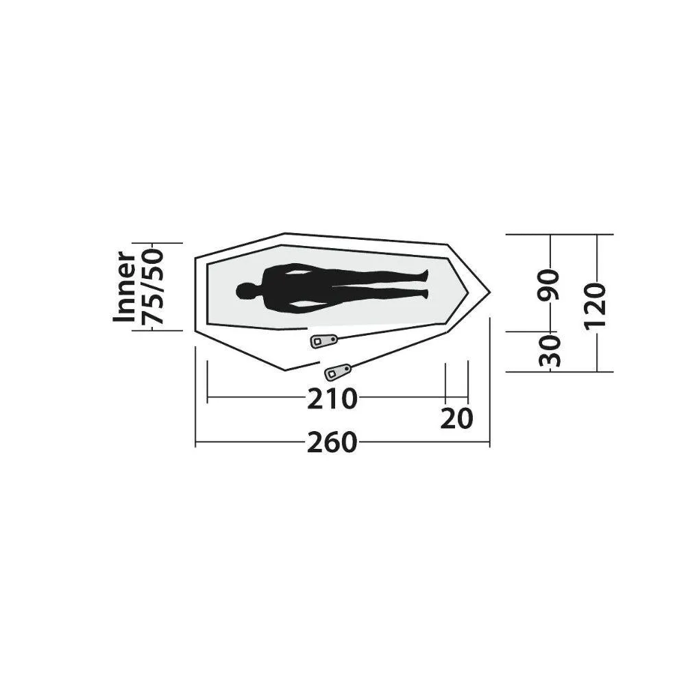 Easy Camp Geminga 100 Compact Tent - 1 Man Tent