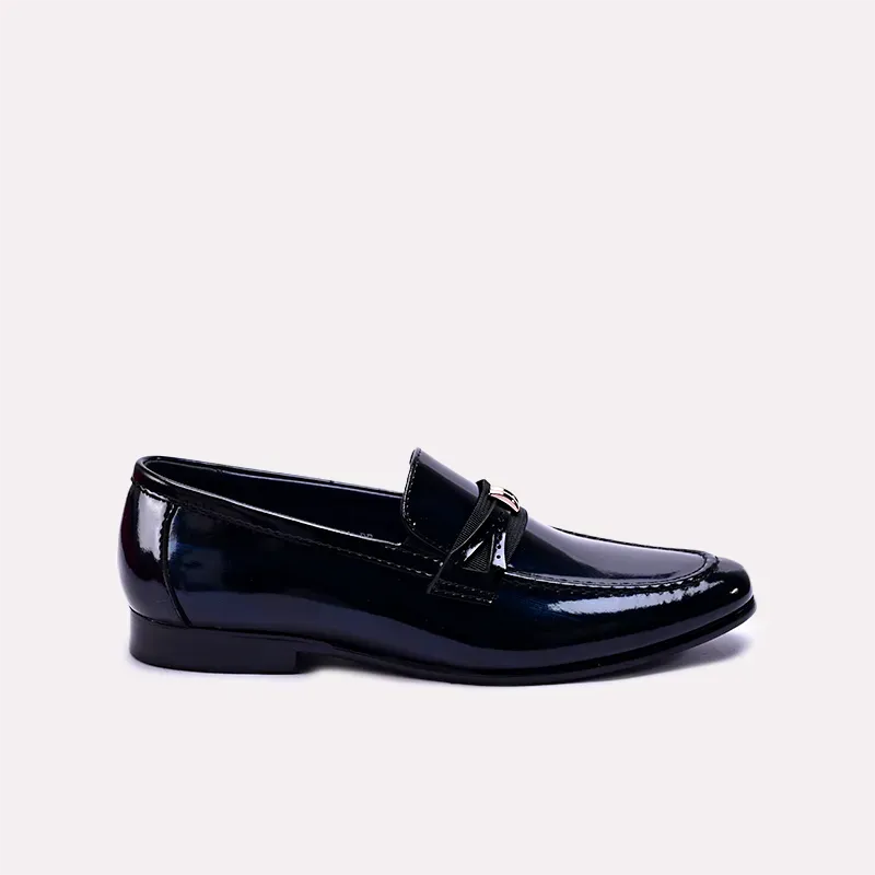 Emory Black Glossy Slip On Dress Shoes 0111070