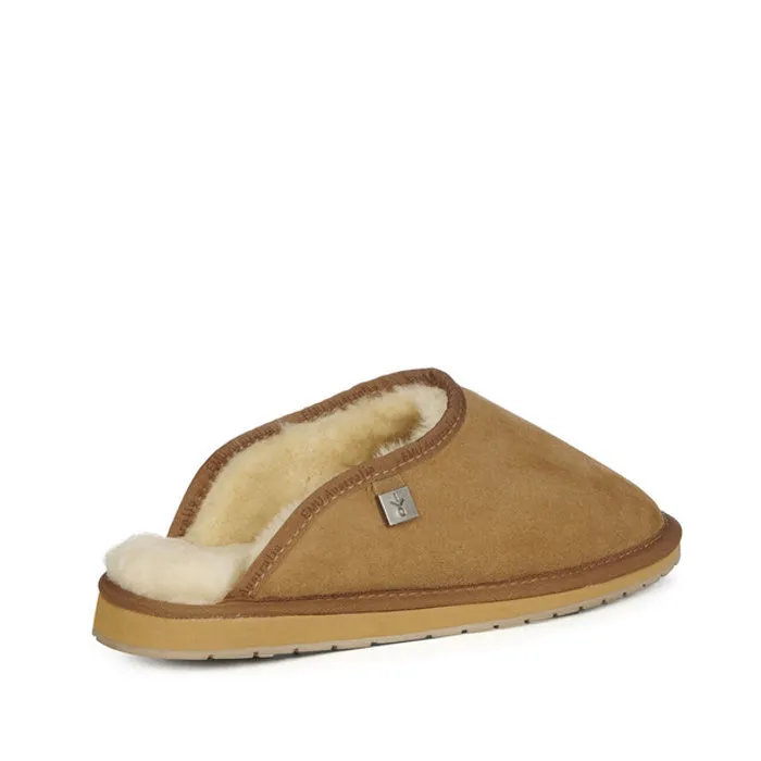 EMU Mens Platinum Esperance Scuff Slipper Slip On Sheepskin Chestnut