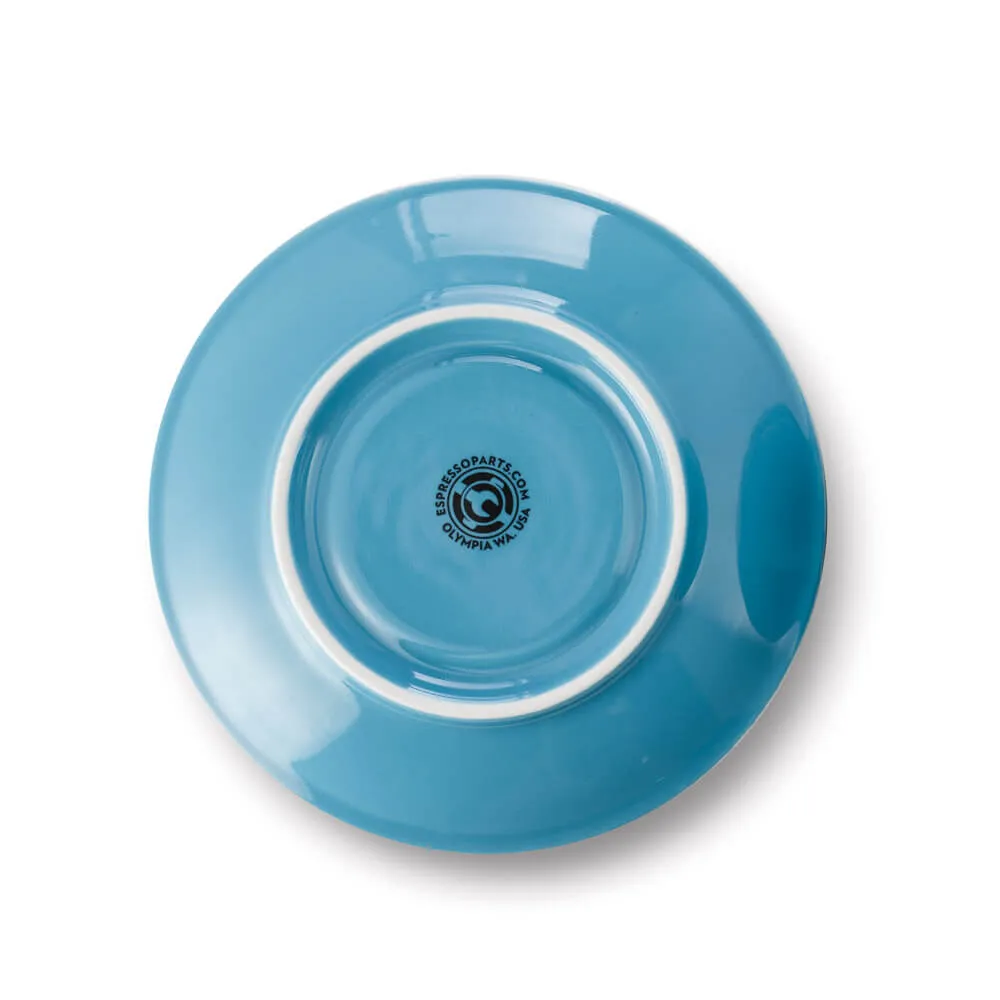 Espresso Parts Porcelain Cappuccino Cup & Saucer - Blue (6oz/195ml)