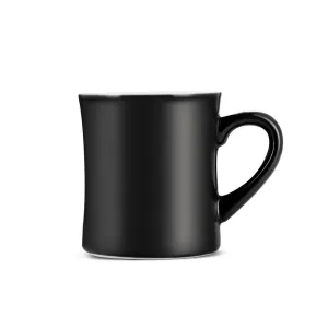 Espresso Parts Porcelain Diner Mug - Black (10oz/305ml)