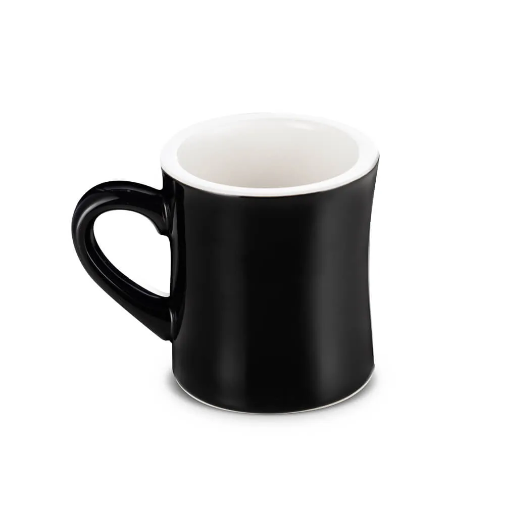 Espresso Parts Porcelain Diner Mug - Black (10oz/305ml)