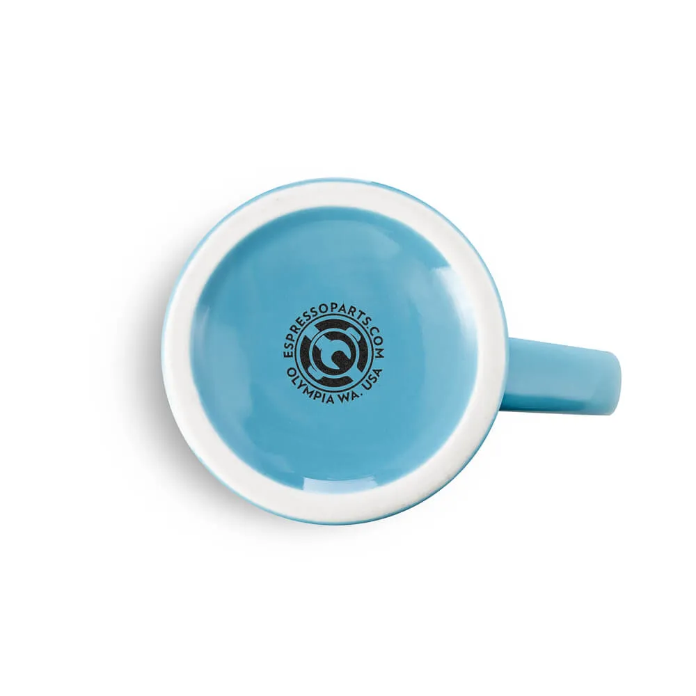 Espresso Parts Porcelain Diner Mug - Blue (10oz/305ml)