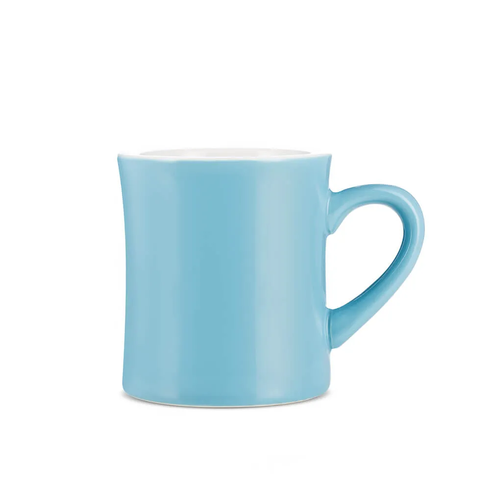 Espresso Parts Porcelain Diner Mug - Blue (10oz/305ml)