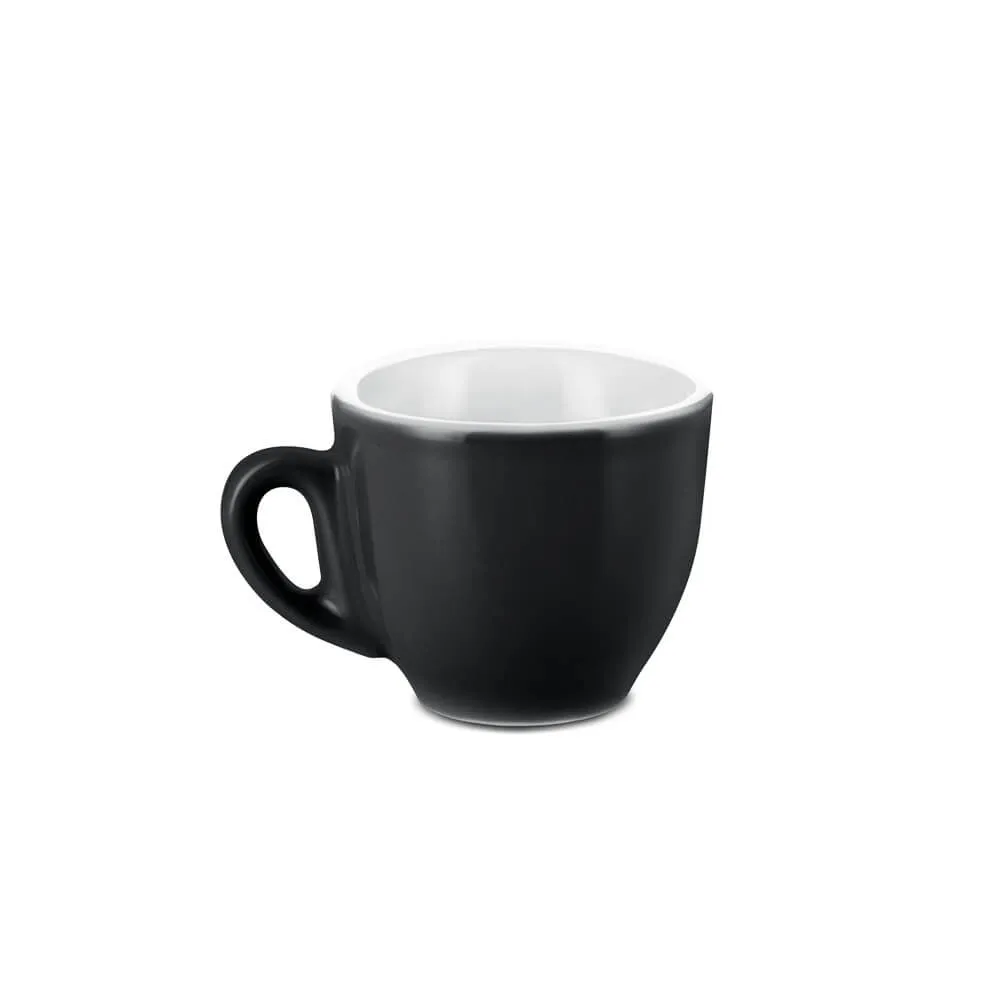 Espresso Parts Porcelain Espresso Cup & Saucer - Black (2oz/70ml)