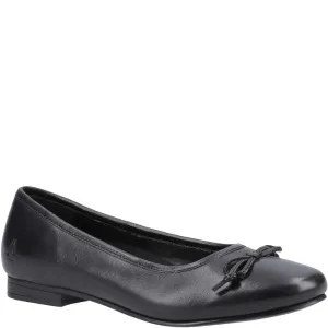 EVIE Girls Leather Slip-On Shoes Black