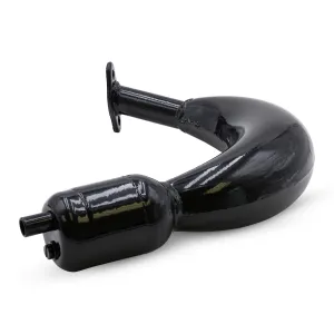 Expansion Chamber with Muffler - Black