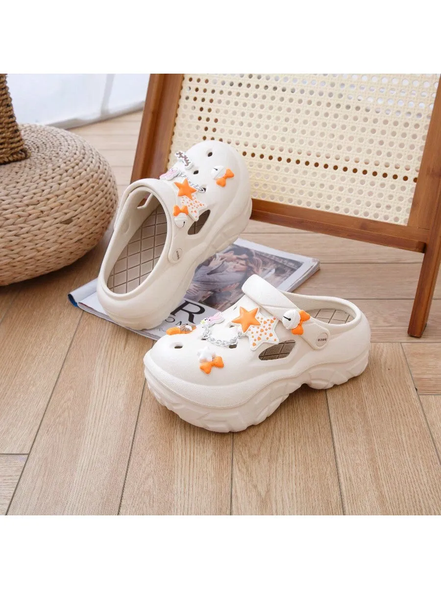 Fashionable Thick-Soled Hollow Out Shoes for Women