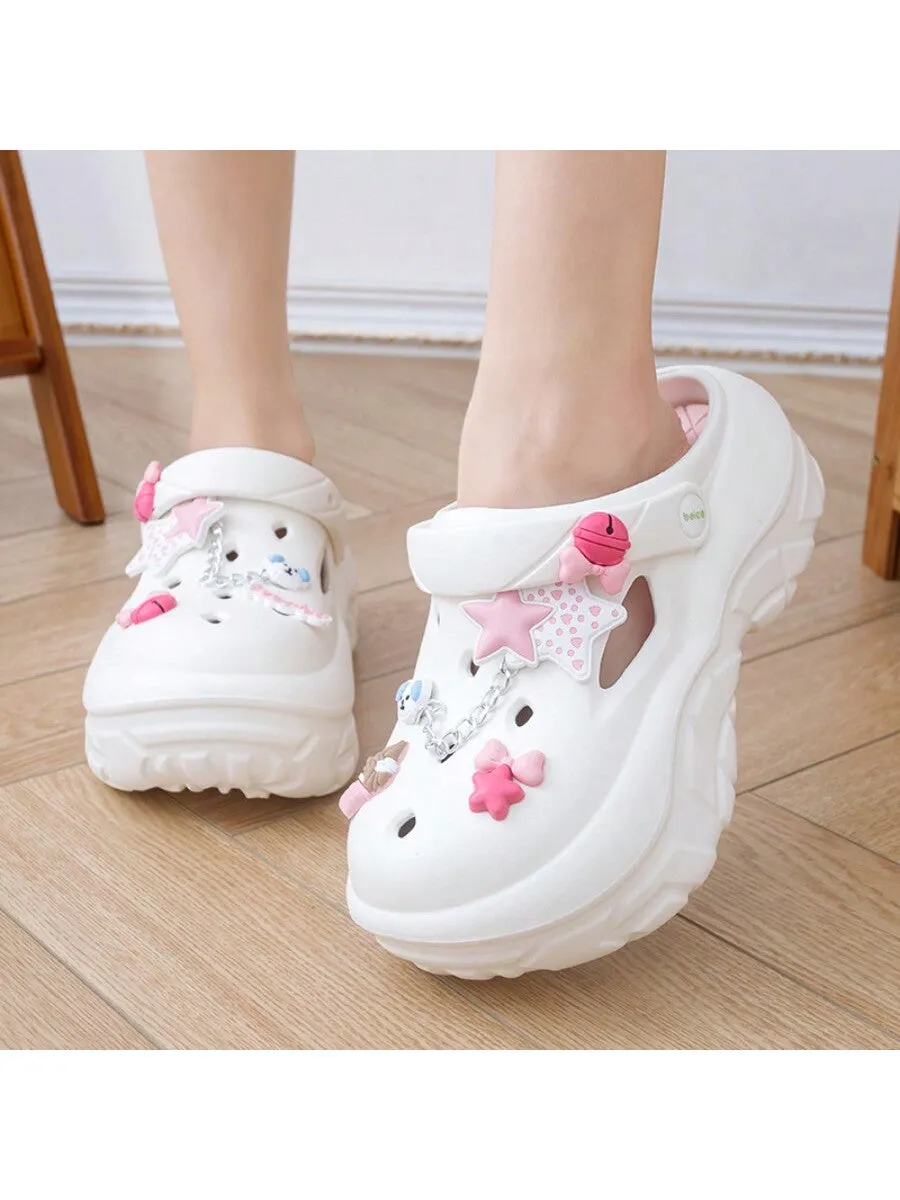 Fashionable Thick-Soled Hollow Out Shoes for Women