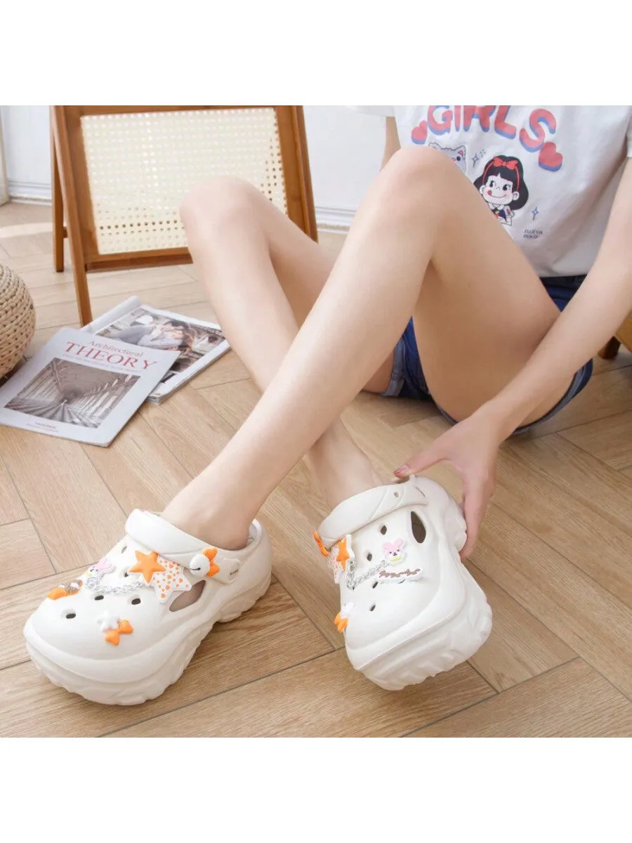 Fashionable Thick-Soled Hollow Out Shoes for Women