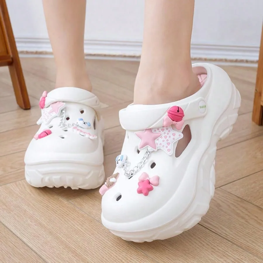 Fashionable Thick-Soled Hollow Out Shoes for Women