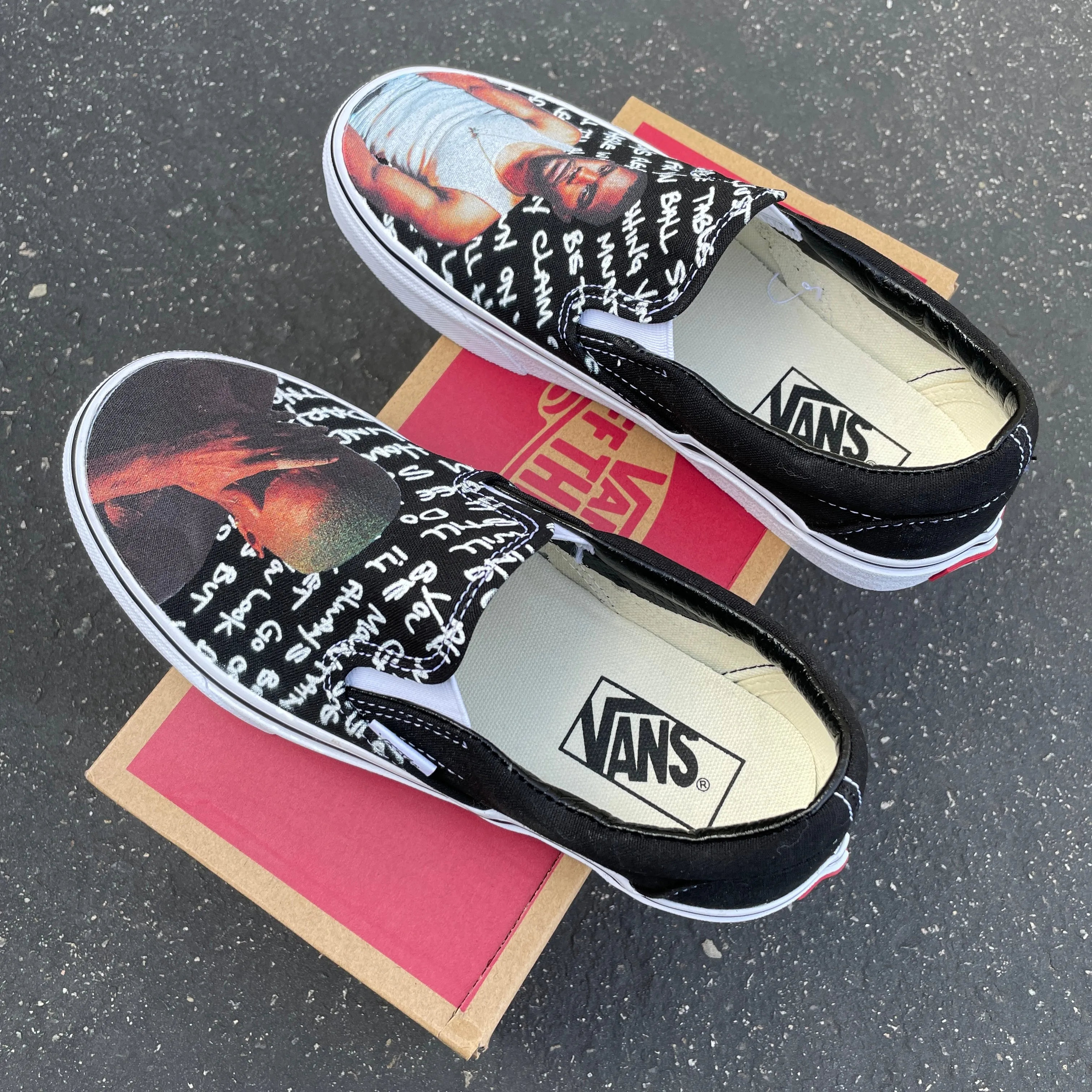 Frank Ocean Sneakers - Custom Slip Ons - Custom Vans Shoes