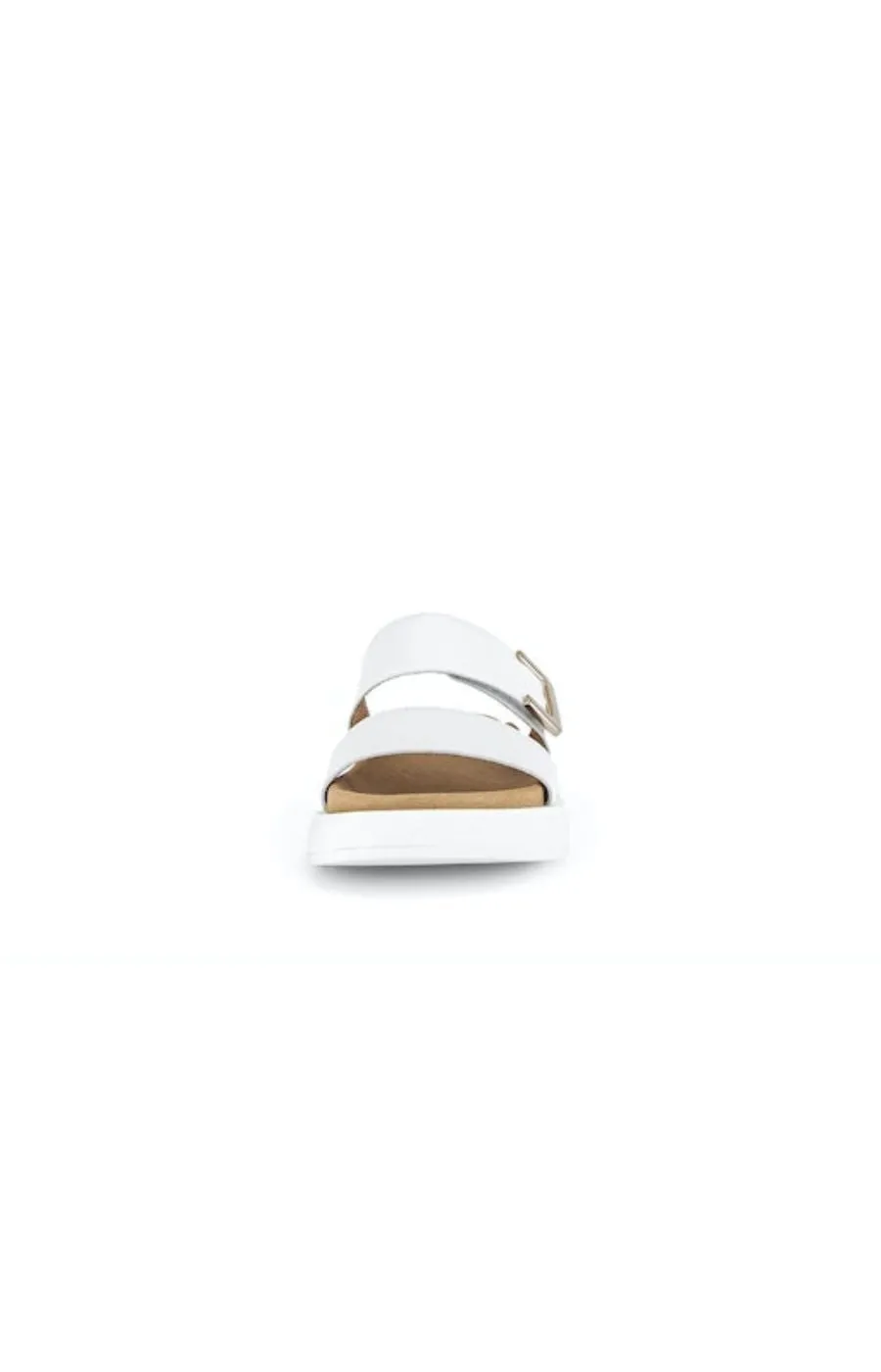 Gabor Slip On Buckle Sandal in White