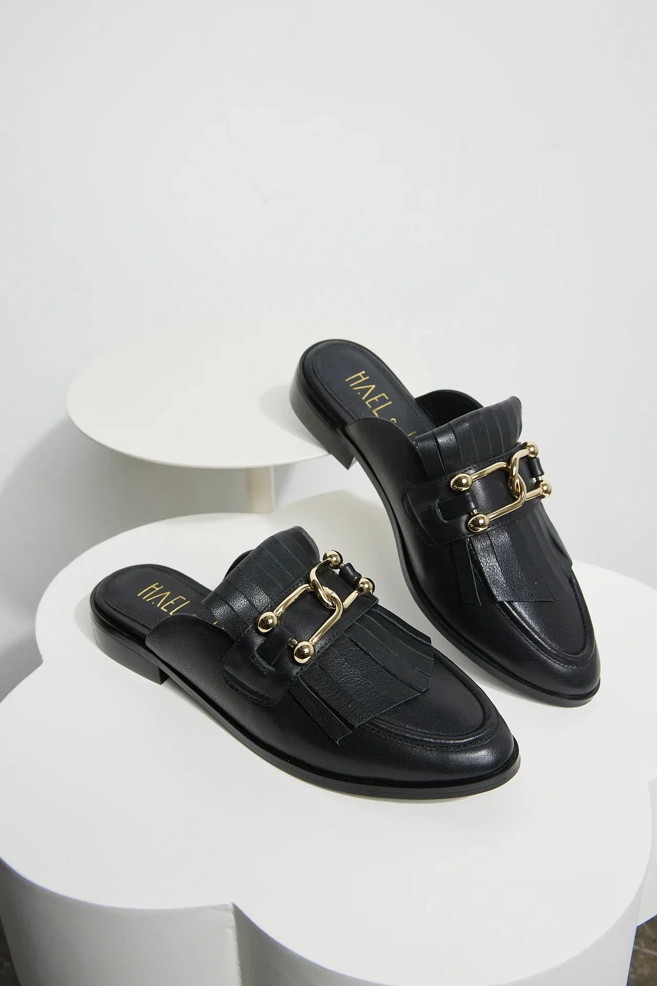 Hael & Jax Kings Black Mule