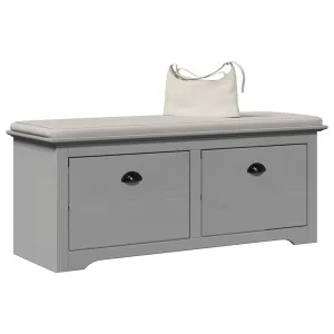 Hallway Bench BODO Grey 114x40x45 cm