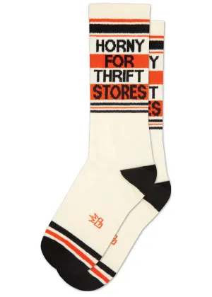 Horny For Thrift Stores Socks