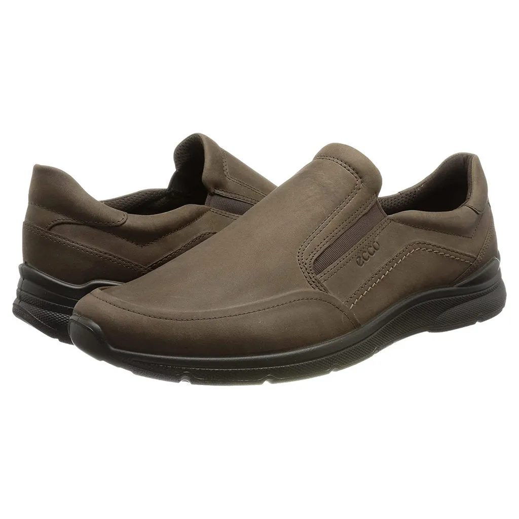 Irving Nubuck Leather Men's Slip-On Shoes