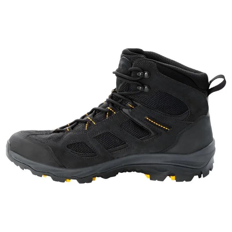 Jack Wolfskin Vojo Hike 3 Men's Walking Boots - Black/Burley Yellow