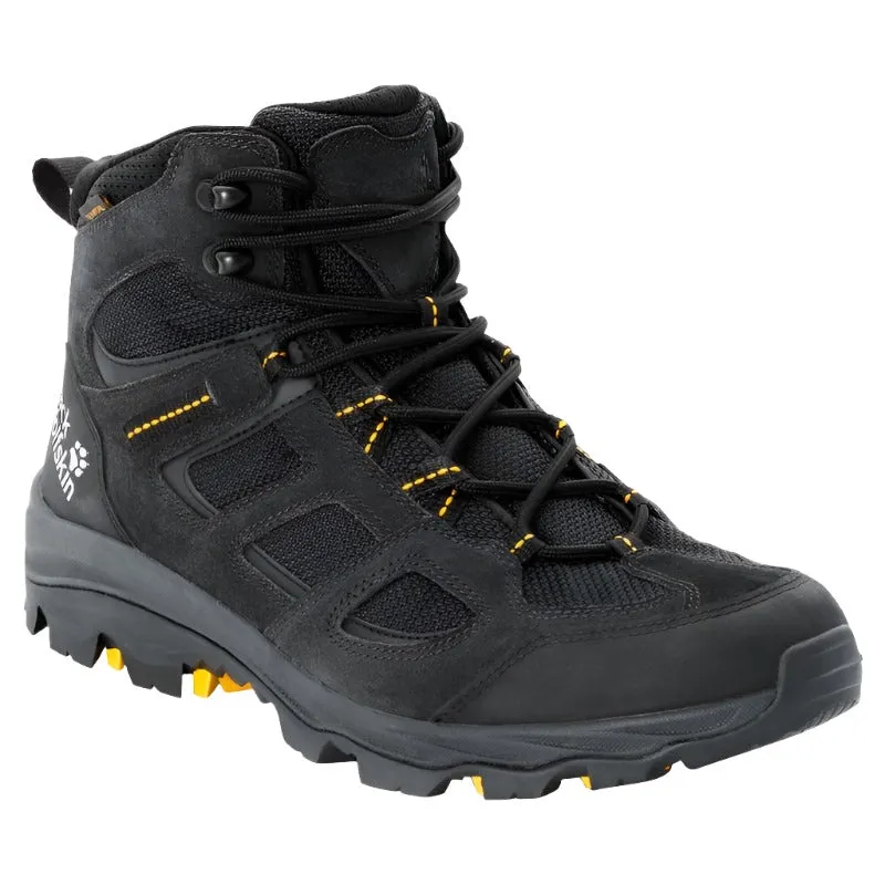 Jack Wolfskin Vojo Hike 3 Men's Walking Boots - Black/Burley Yellow