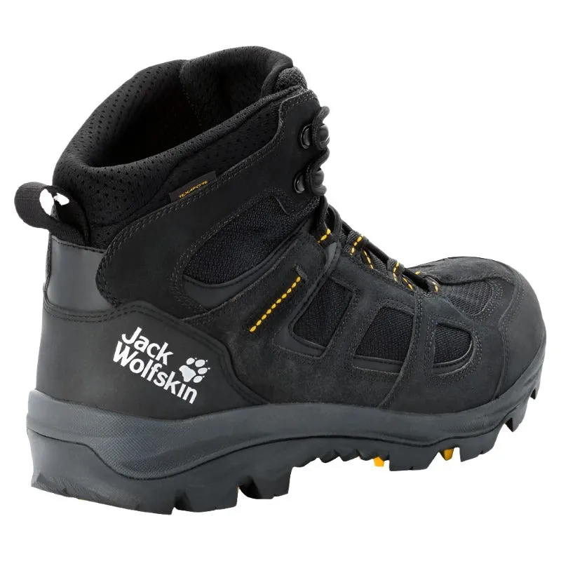 Jack Wolfskin Vojo Hike 3 Men's Walking Boots - Black/Burley Yellow