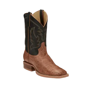 Justin Men's Smooth Quill Ostrich Cowboy Boots