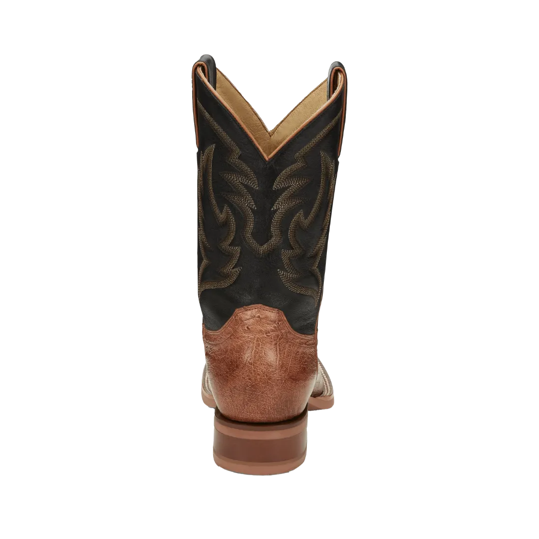 Justin Men's Smooth Quill Ostrich Cowboy Boots