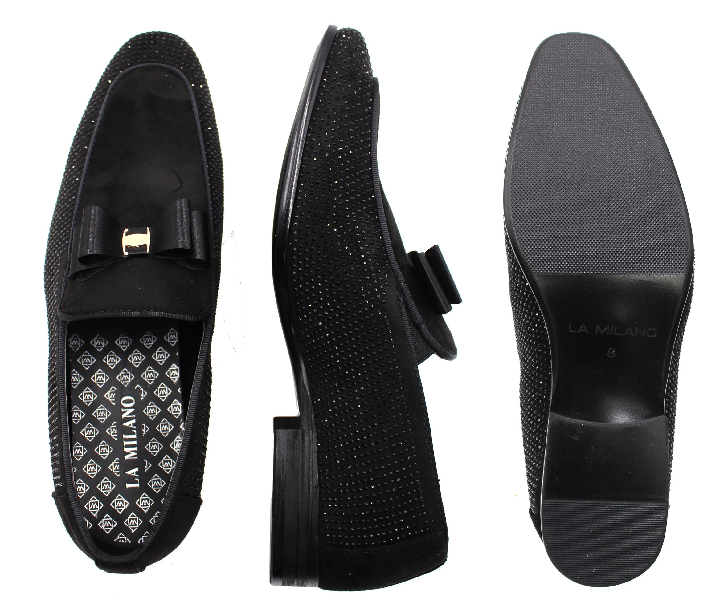 LA MILANO,MOC TOE-SLIP ON-SLF-SHOES-A122508-BLACK