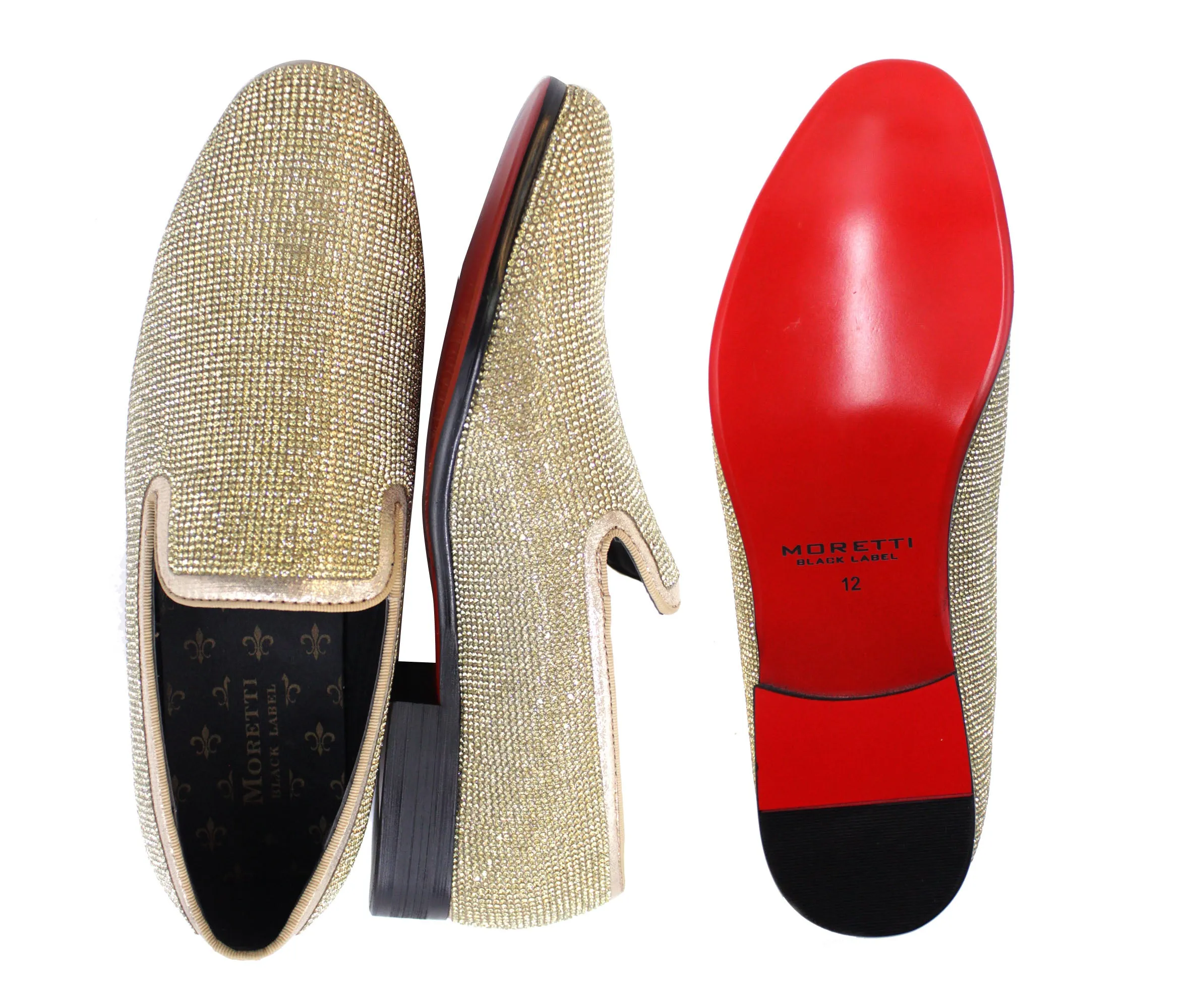 LA MILANO,PLAIN TOE-SLIP ON-SHOES-A11876-GOLD