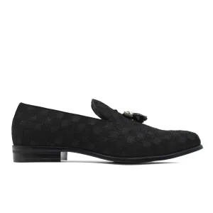 LA MILANO,PLAIN TOE-SLIP ON-SLF-SHOES-A122506-BLACK