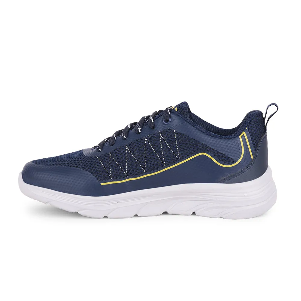 Leap7x By Liberty Mens ZIGGY-1E Navy Blue Sports Lacing Shoes