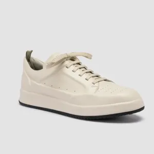 Lille White Ace Leather Sneakers