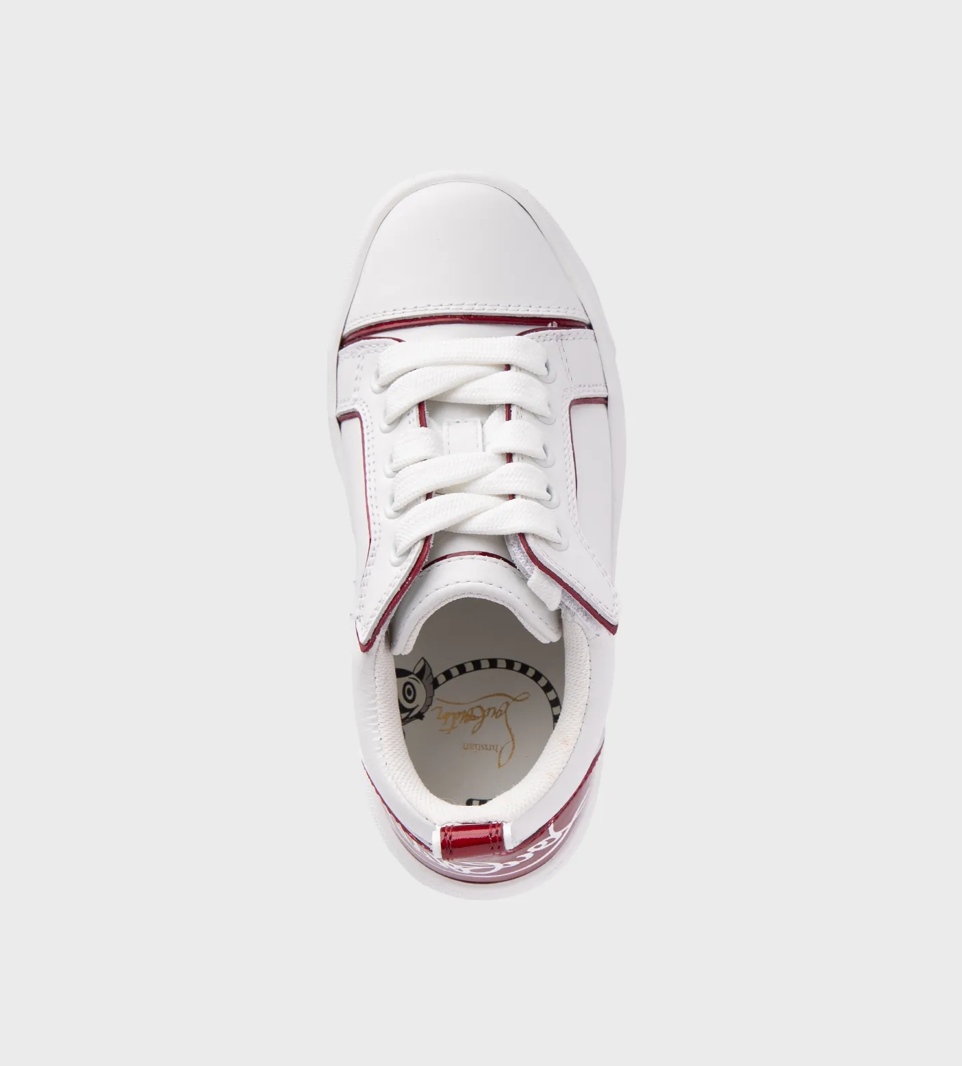 Low-Top Sneakers Bianco/Red