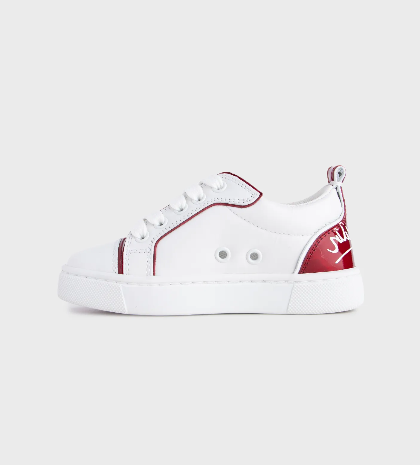 Low-Top Sneakers Bianco/Red