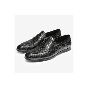 Luxury CrocTex Summer Slip-On Loafers