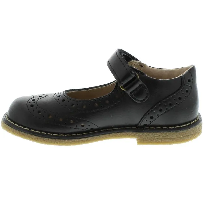 Lydia Mary Jane Dress Shoe - Black Leather