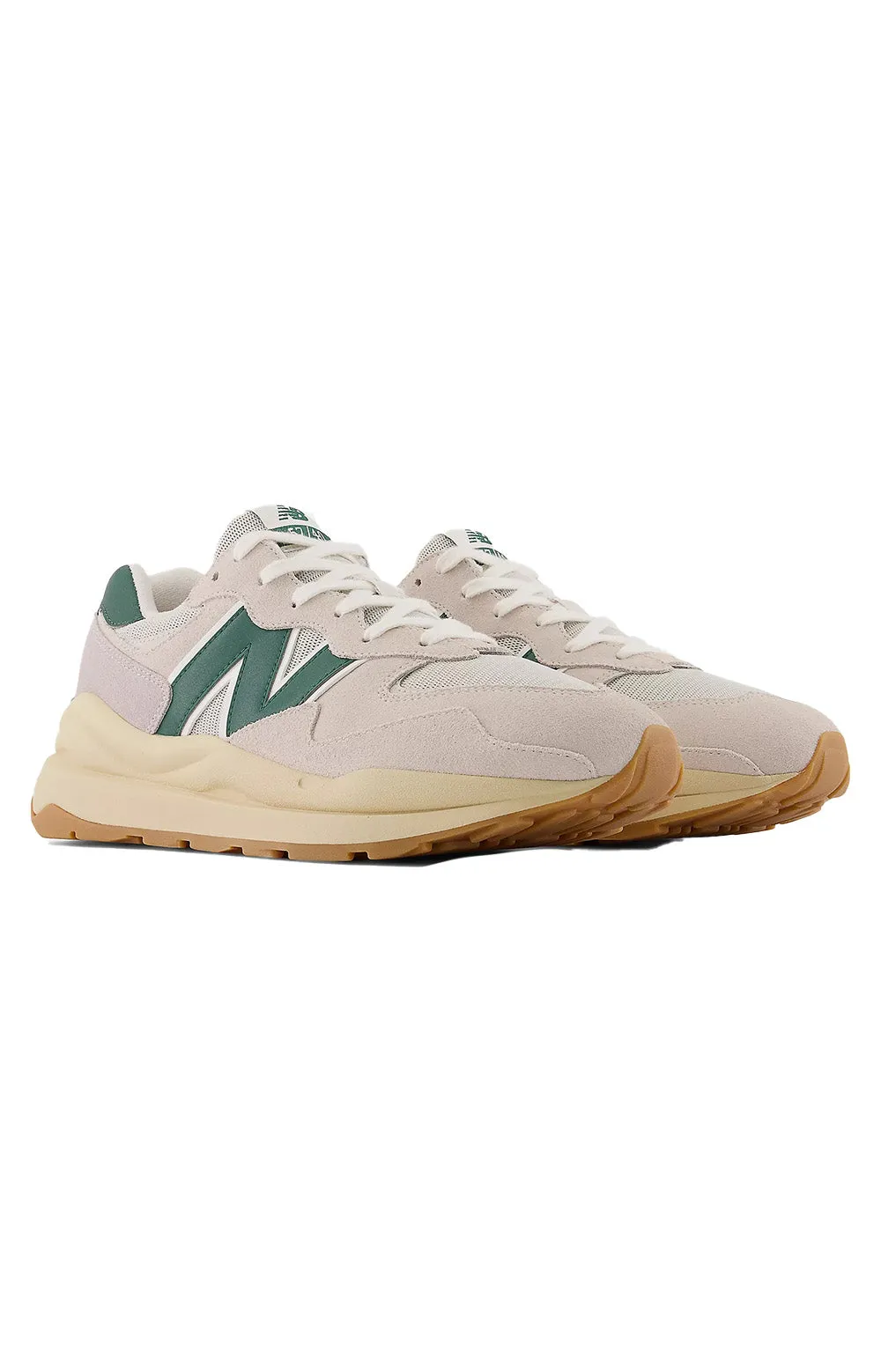 (M5740RSG) 57/40 Shoes - Moonbeam/Nightwatch Green