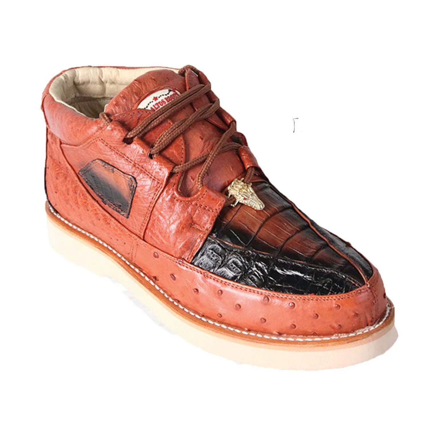 Men's Los Altos Caiman and Ostrich Skin Shoe ZA050258