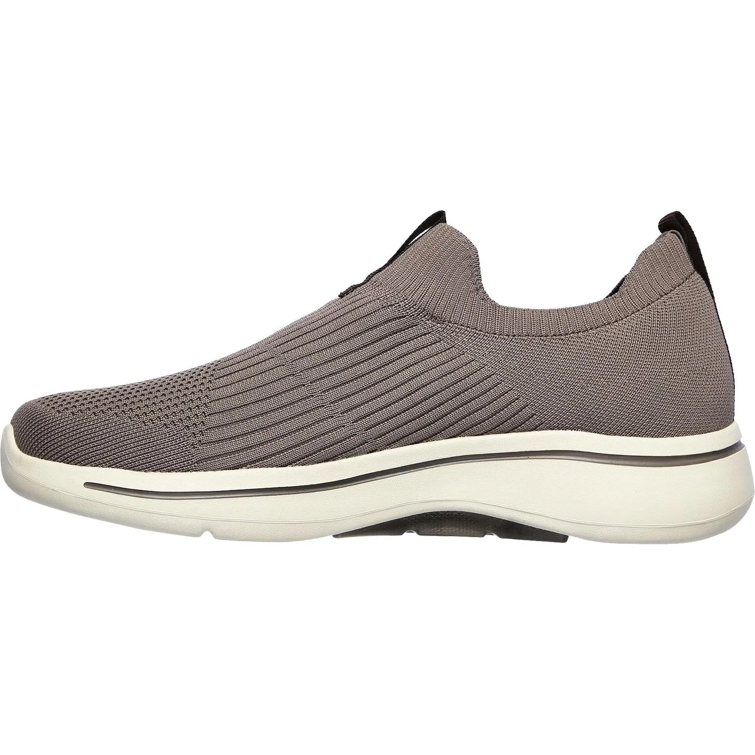 Men's Skechers GOwalk Arch Fit Iconic Taupe/Brown Mesh