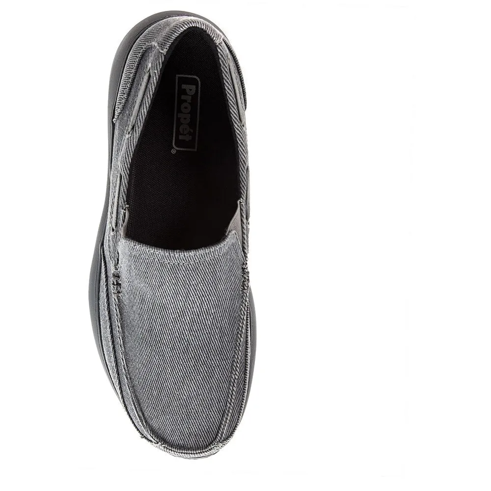 Men's Viasol Medium/Wide/X-Wide Propet Slip-on Sneakers, Gray