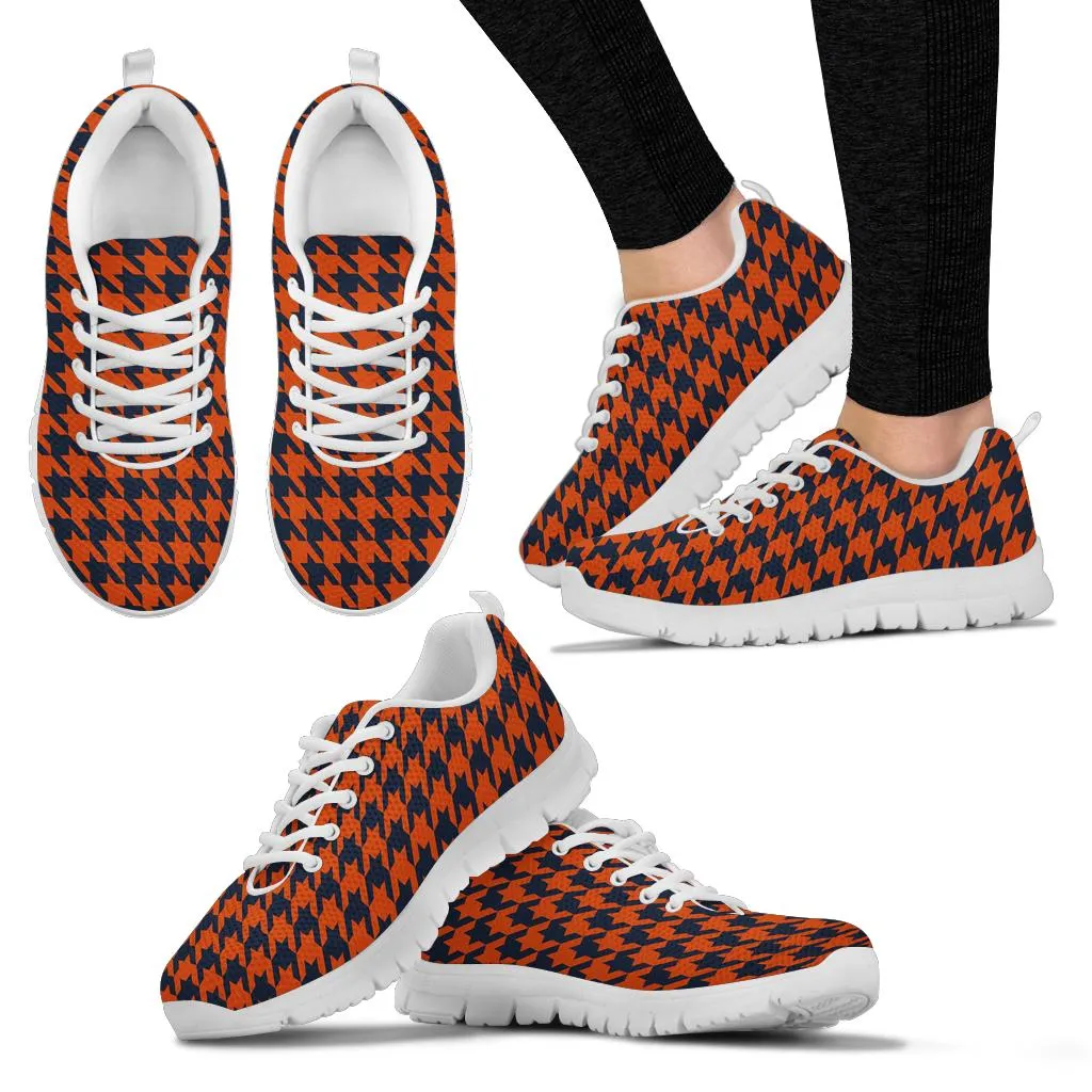 Mesh Sneakers_Navy on Orange_ HT Pattern